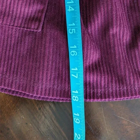 Wonder Nation ~ Baby Girl's Maroon Corduroy Jumper Size 18 months - Picture 9 of 10